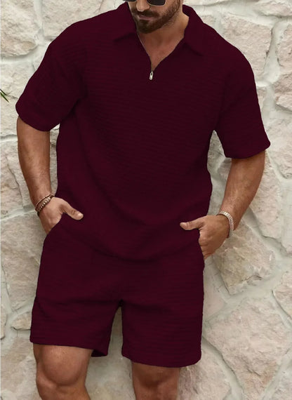 Torin | Summer set with texture and shorts