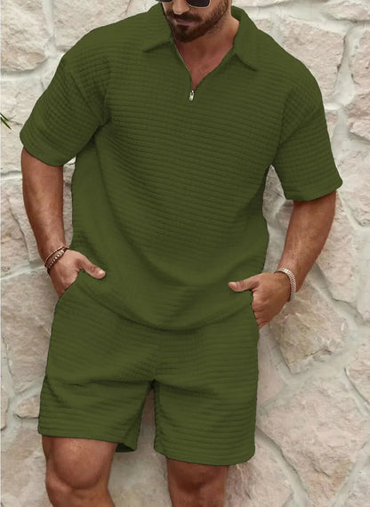 Torin | Summer set with texture and shorts