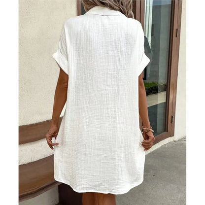 Johanna | Sommerkleid mit Kragen und Knopfleiste