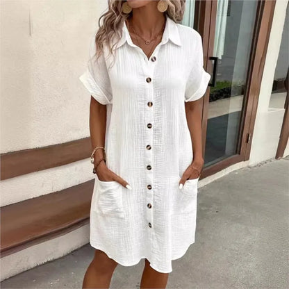 Johanna | Sommerkleid mit Kragen und Knopfleiste