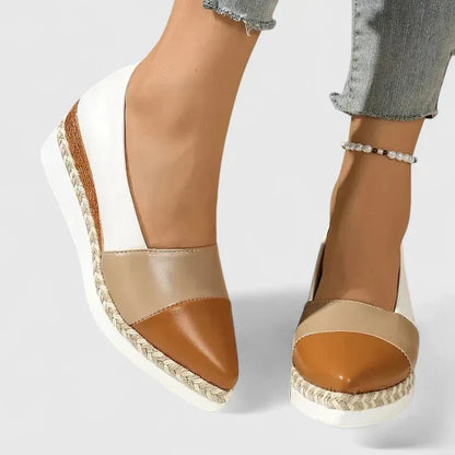 Malina | Women's Metallic Espadrille Platform Sandals for Summer