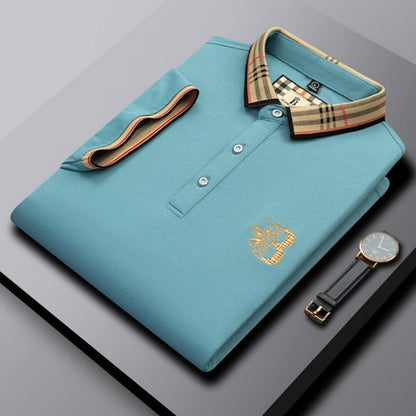 Leif | Herren Tailliertes Kurzarm Poloshirt mit Knopfleiste | Modern
