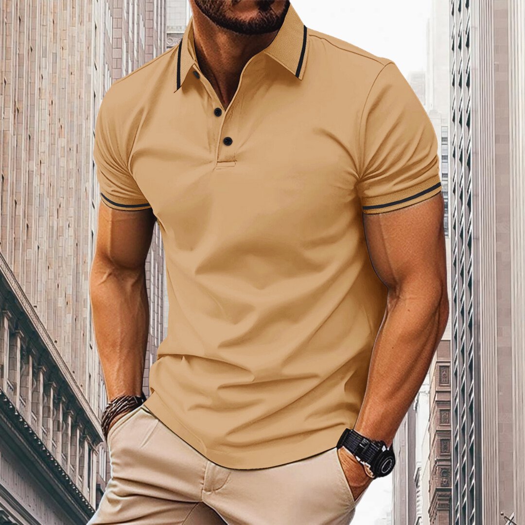 Egon | Herren Slim Fit Poloshirt mit Knopfleiste | Klassisch