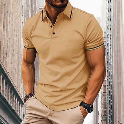 Egon | Herren Slim Fit Poloshirt mit Knopfleiste | Klassisch