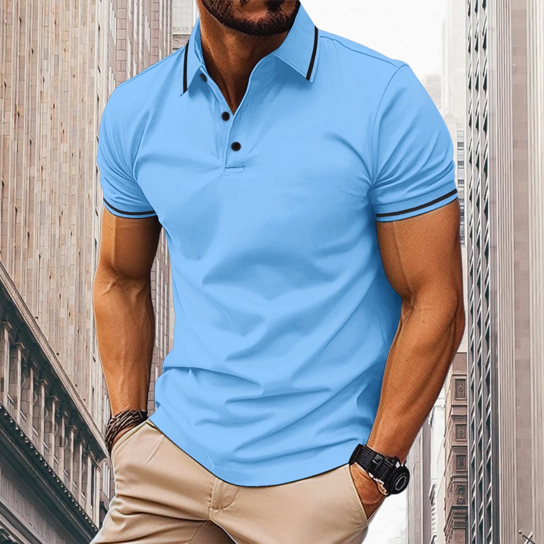 Egon | Herren Slim Fit Poloshirt mit Knopfleiste | Klassisch