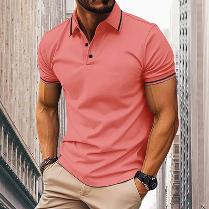 Egon | Herren Slim Fit Poloshirt mit Knopfleiste | Klassisch