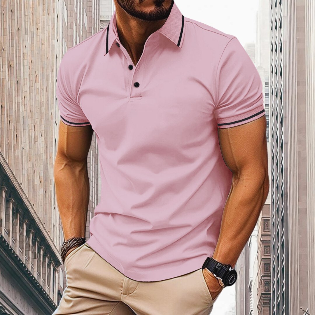 Egon | Herren Slim Fit Poloshirt mit Knopfleiste | Klassisch