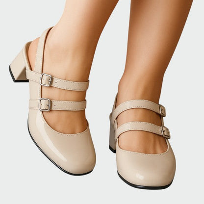 Olives – Orthopedic Leather Ballerinas Mary Jane