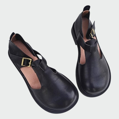 Olvera | Mary Jane Schuhe mit T Bar Design und Schnallenverschluss