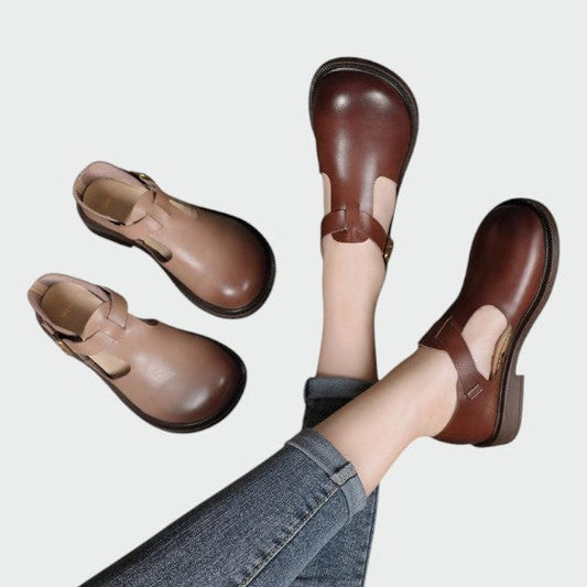 Olvera | Mary Jane Schuhe mit T Bar Design und Schnallenverschluss