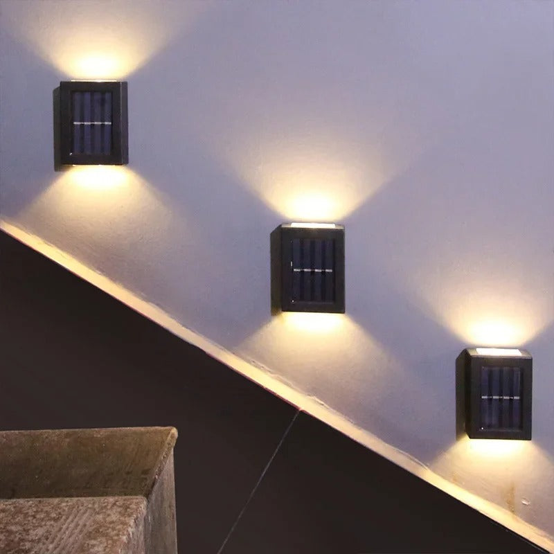 Nerox | Applique solari con luce bianca calda per esterni