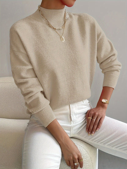 Mailin | eleganter Rollkragenpullover mit langen Ärmeln