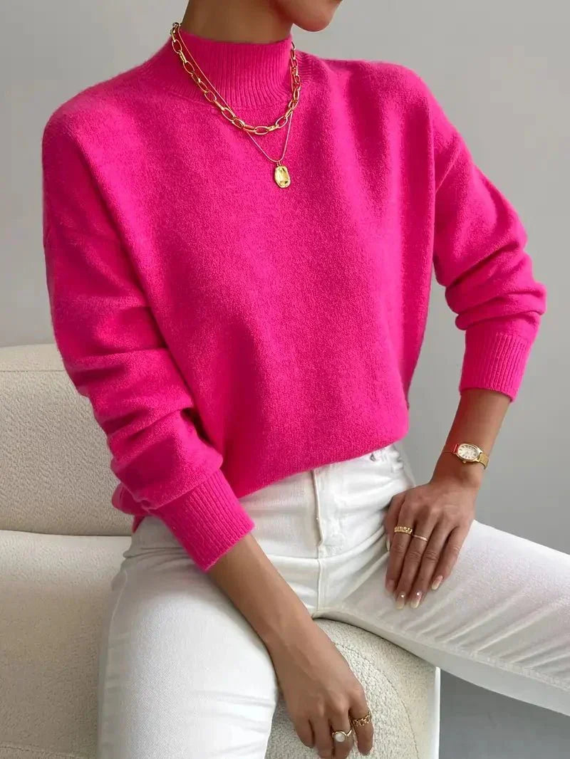 Mailin | eleganter Rollkragenpullover mit langen Ärmeln