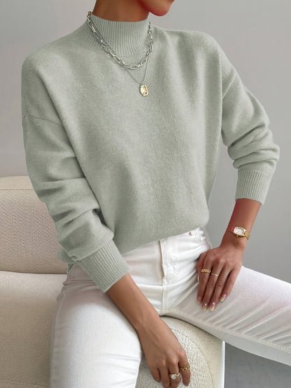 Mailin | eleganter Rollkragenpullover mit langen Ärmeln