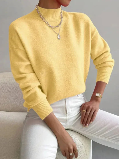 Mailin | eleganter Rollkragenpullover mit langen Ärmeln