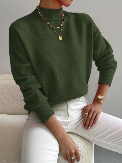 Mailin | eleganter Rollkragenpullover mit langen Ärmeln