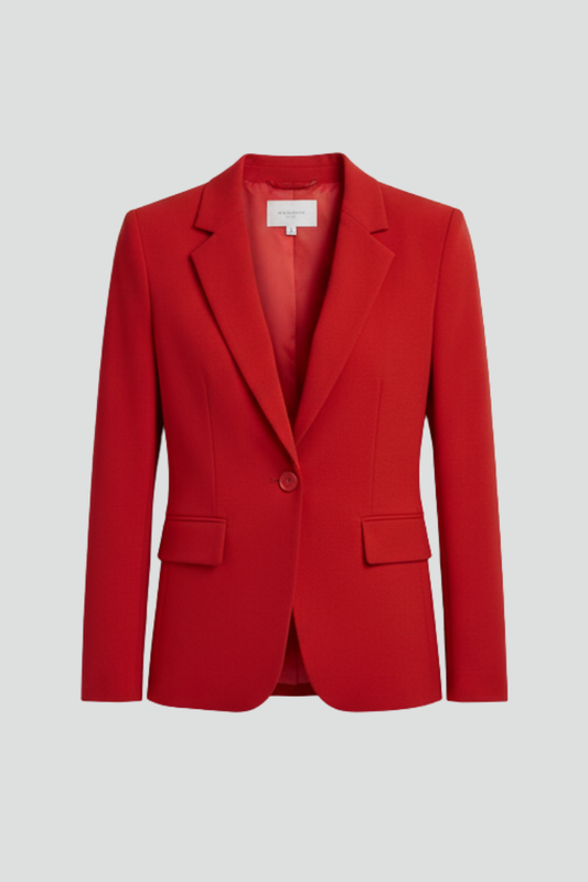 Annelie | Damen Blazer mit Notched Reverskragen und Langarm