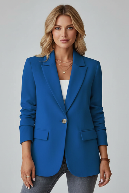 Annelie | Women's Blazer with Notched Lapel Collar and Long Sleeves