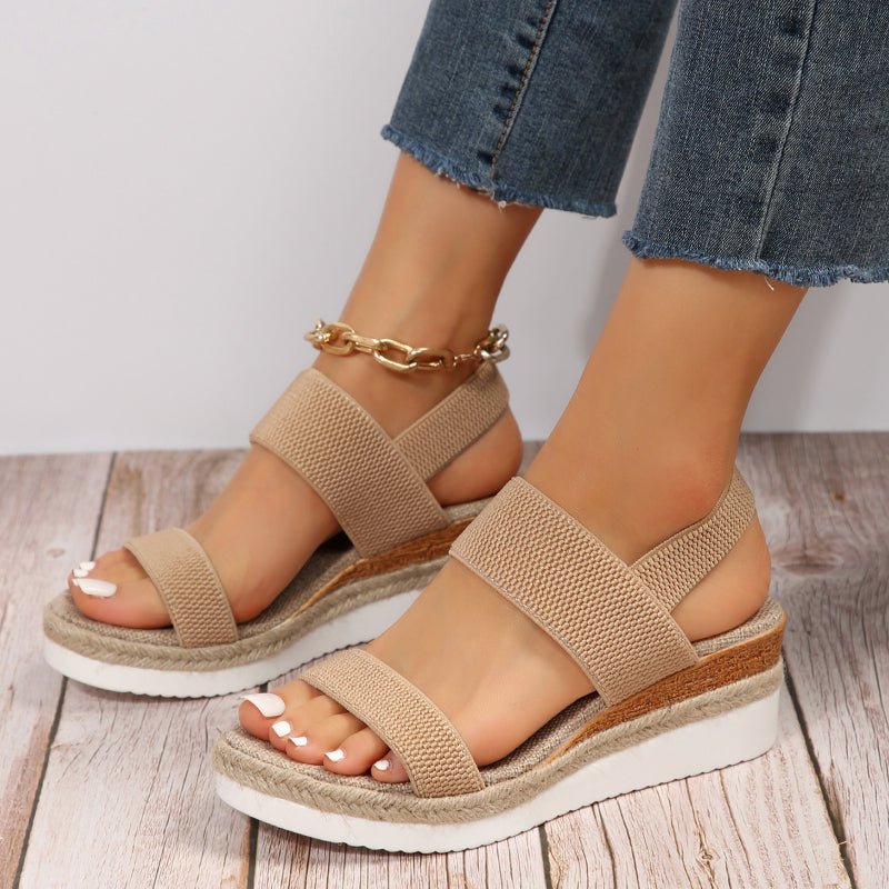 Heike | Women's orthopedic platform sandals with cross straps