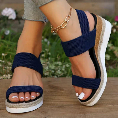 Heike | Women's orthopedic platform sandals with cross straps