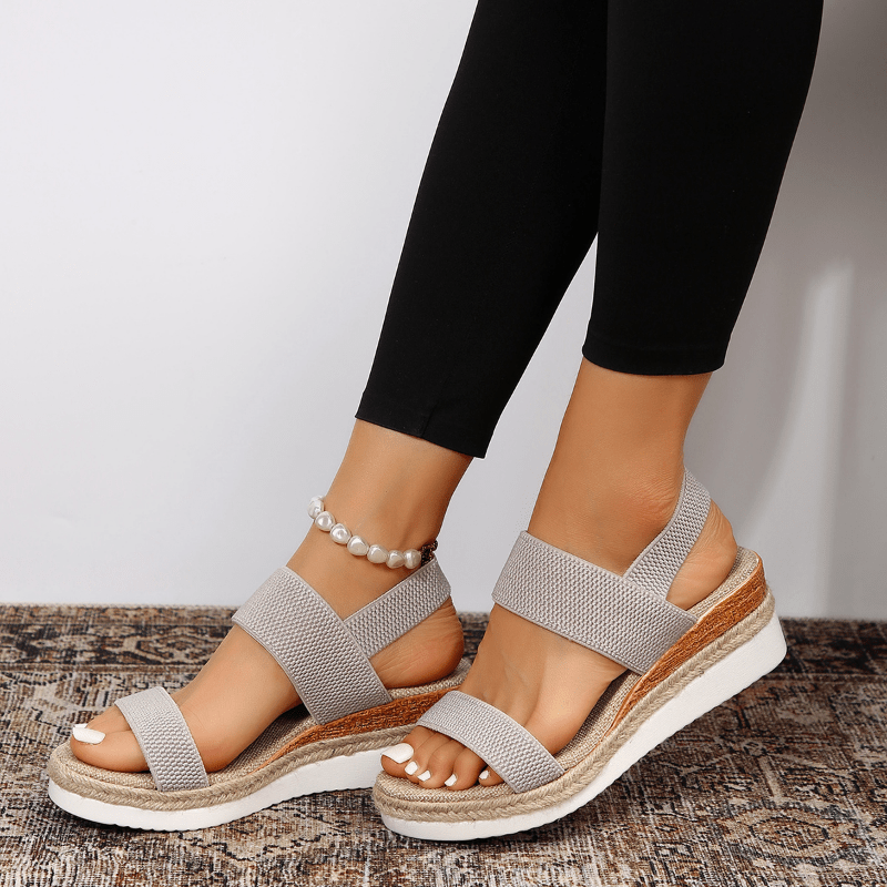 Heike | Women's orthopedic platform sandals with cross straps