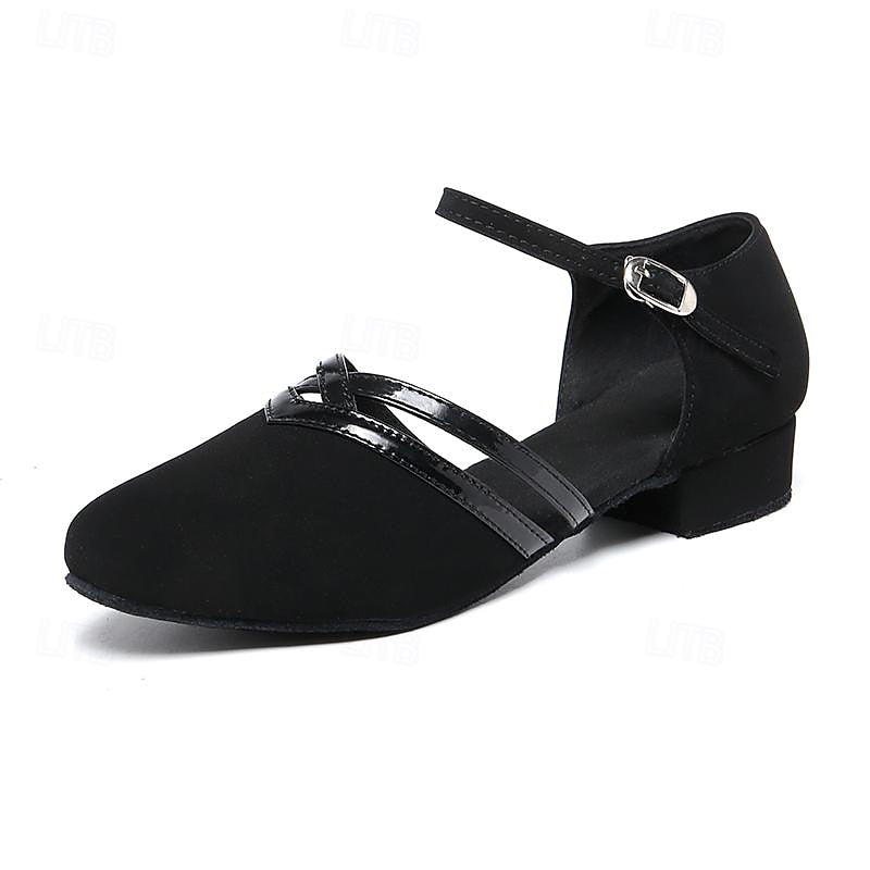 Hanna | Damen Dance Pumps mit Riemen und geschlossener Form