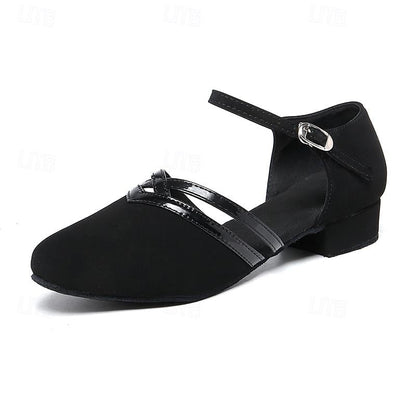 Hanna | Damen Dance Pumps mit Riemen und geschlossener Form