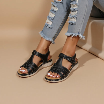 Rosa | Women's orthopedic sandals with Velcro closure and arch support