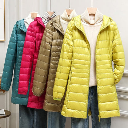 Nadja | Wasserdichte Longjacke mit Kapuze