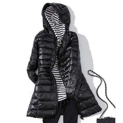 Nadja | Wasserdichte Longjacke mit Kapuze