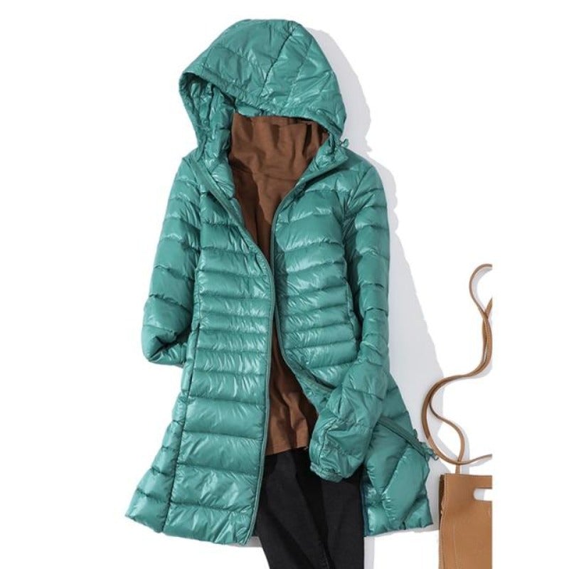 Nadja | Wasserdichte Longjacke mit Kapuze