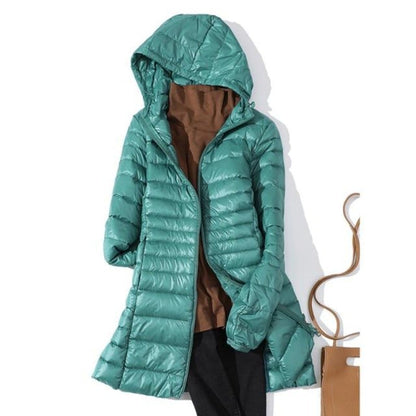 Nadja | Wasserdichte Longjacke mit Kapuze