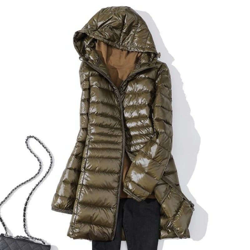 Nadja | Wasserdichte Longjacke mit Kapuze