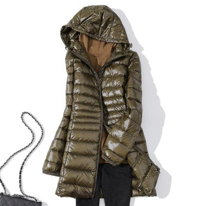 Nadja | Wasserdichte Longjacke mit Kapuze