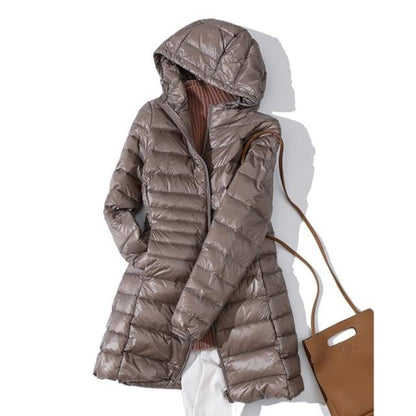 Nadja | Wasserdichte Longjacke mit Kapuze