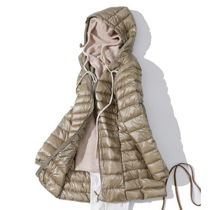 Nadja | Wasserdichte Longjacke mit Kapuze