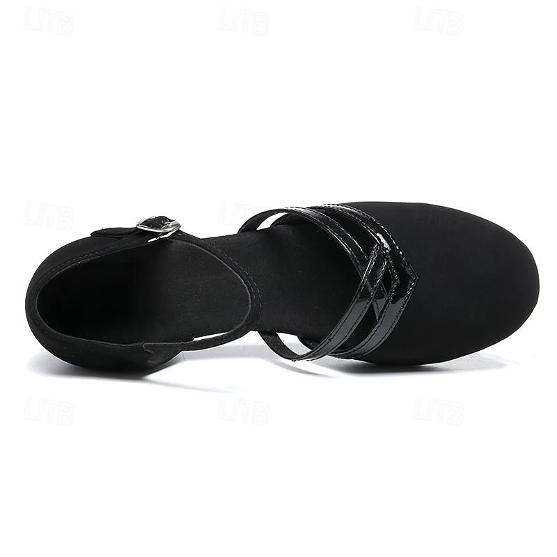 Hanna | Damen Dance Pumps mit Riemen und geschlossener Form