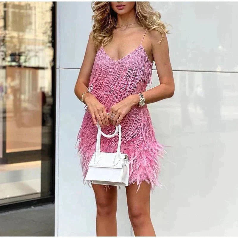 Sarina Cocktail Dress – Figure-hugging sequined dress for parties