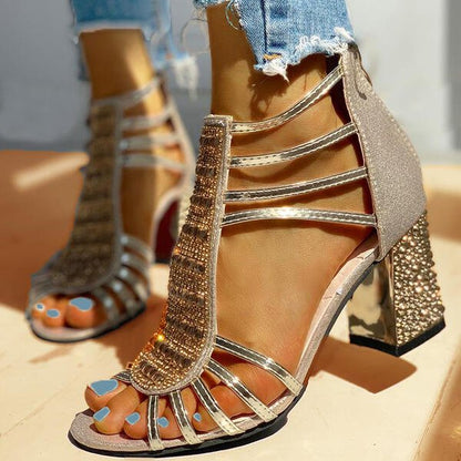 Beatrice | Women's sandals with straps and block heel