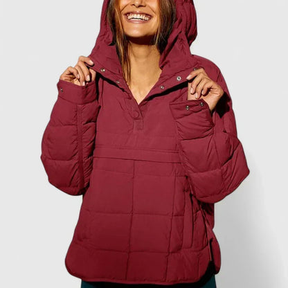 Amélie | Damen gesteppte Pulloverjacke im Puffer-Stil
