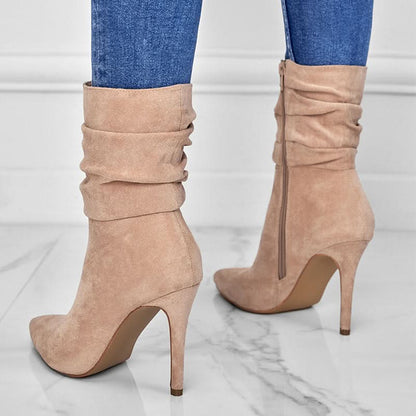 Käthi | Damen elegante Stiefeletten mit hohem Absatz
