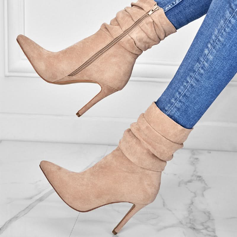 Käthi | Damen elegante Stiefeletten mit hohem Absatz