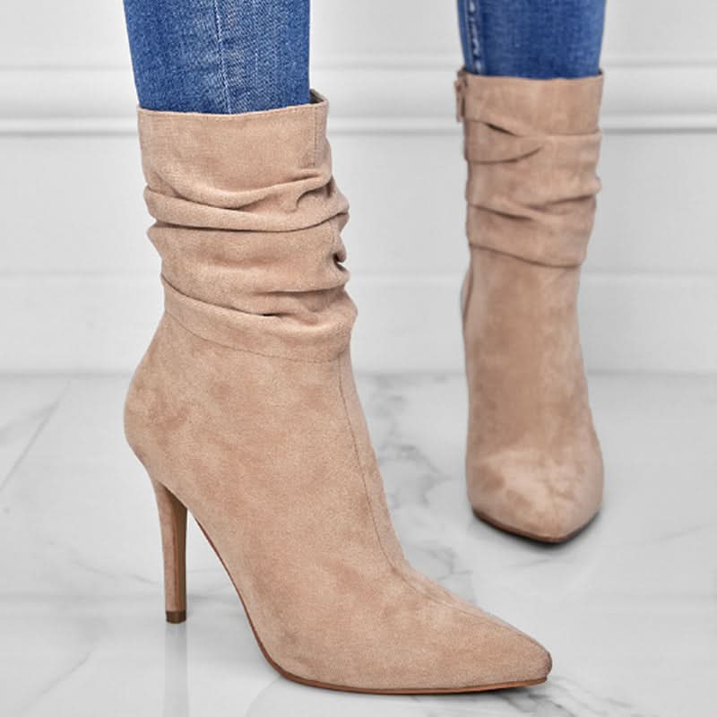 Käthi | Damen elegante Stiefeletten mit hohem Absatz
