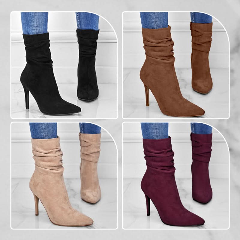 Käthi | Damen elegante Stiefeletten mit hohem Absatz