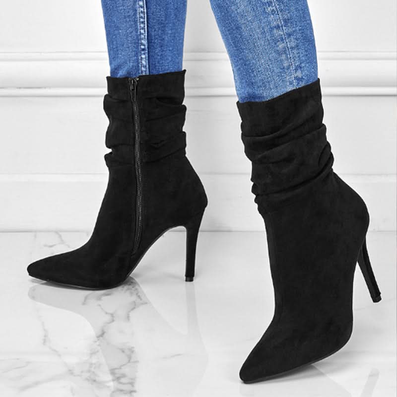 Käthi | Damen elegante Stiefeletten mit hohem Absatz
