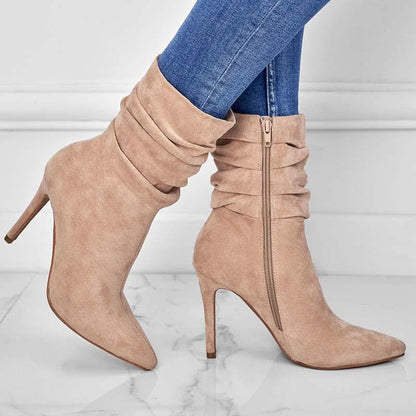 Käthi | Damen elegante Stiefeletten mit hohem Absatz