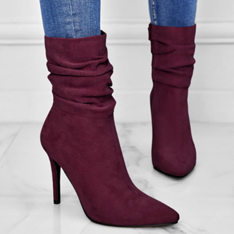 Käthi | Damen elegante Stiefeletten mit hohem Absatz
