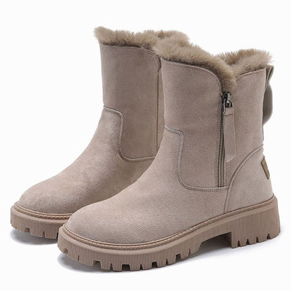 Karin | Damen gefütterte Stiefeletten mit Kunstfell