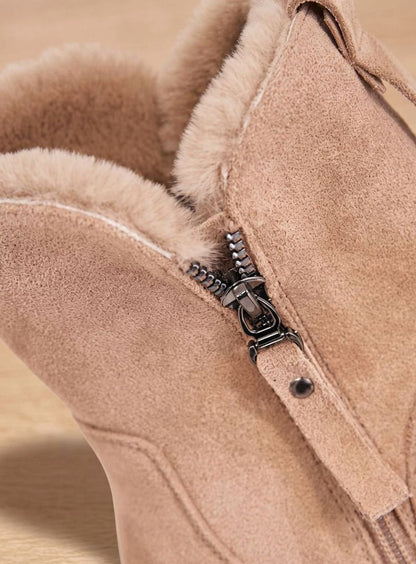 Susanne | Damen warme Stiefeletten mit Reißverschluss