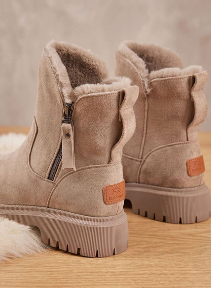 Susanne | Damen warme Stiefeletten mit Reißverschluss